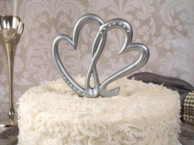 Two Hearts Beat As One Cake Topper