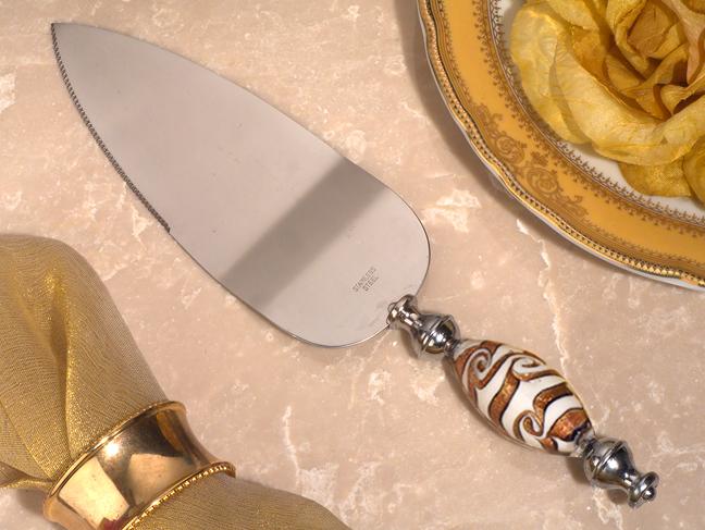 Murano Cake Server Wedding Bridal Shower Party Favors Cake Server