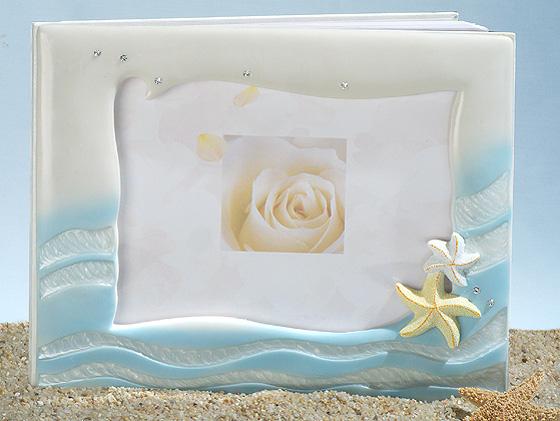 Starfish beach theme WEDDING GUESTBOOK GUEST BOOK REGISTRY Bridal Shower Gift