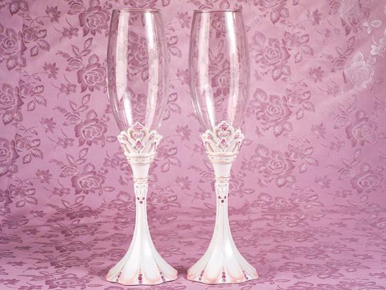 Princess Toasting Flutes Wedding Glasses Set Sweet 15 16 Party Favors